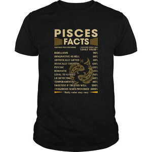 Pisces Facts Serving Per Container Daily Value Shirt